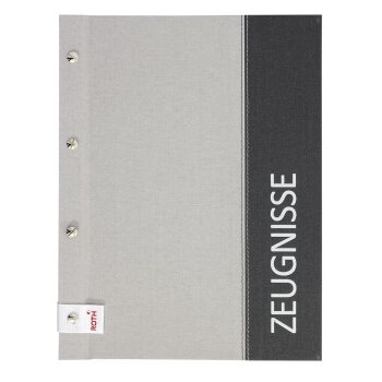ROTH Zeugnismappe "Spectrum", DIN A4, grau