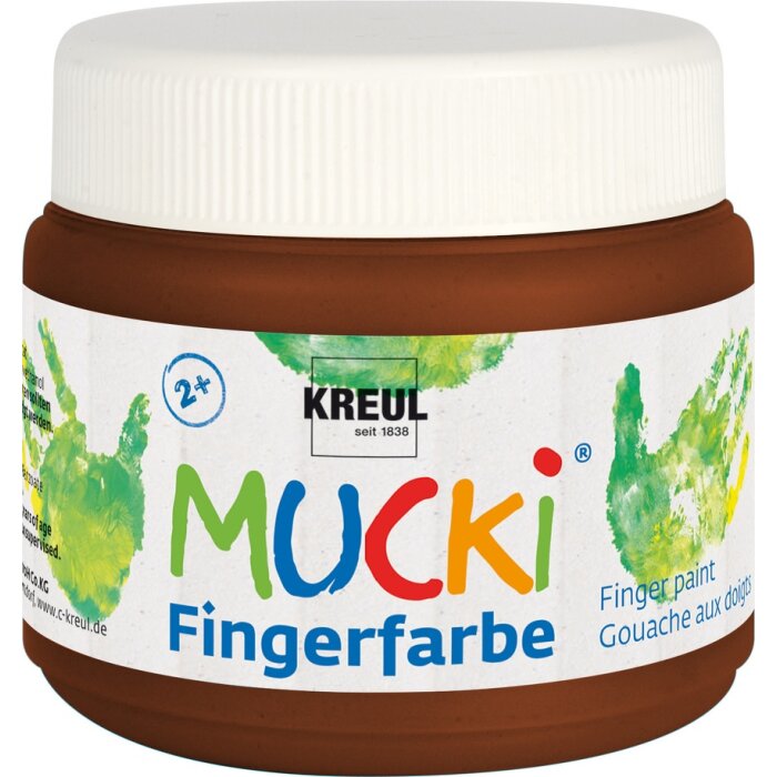 KREUL MUCKI prstová farba - hnedá - 150 ml