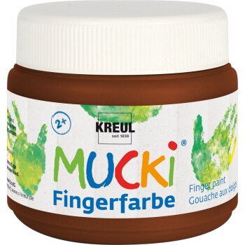 KREUL MUCKI Fingerfarbe Braun 150 ml