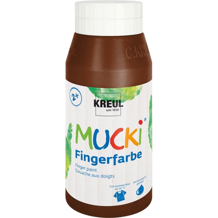 KREUL MUCKI prstová farba - hnedá - 750 ml