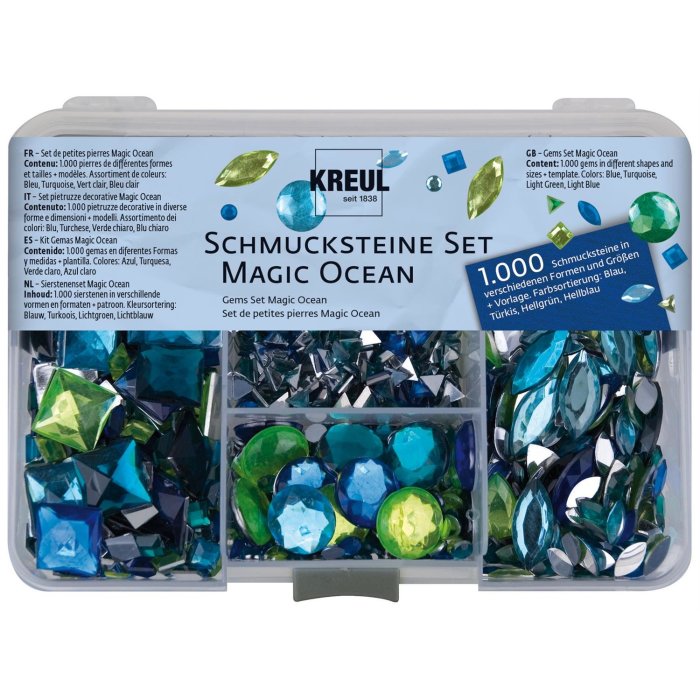 KREUL Schmucksteine-Set "Magic Ocean"
