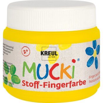 KREUL MUCKI prstová farba na textil - žltá...