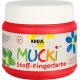 KREUL MUCKI prstová farba na textil - červená - 150 ml