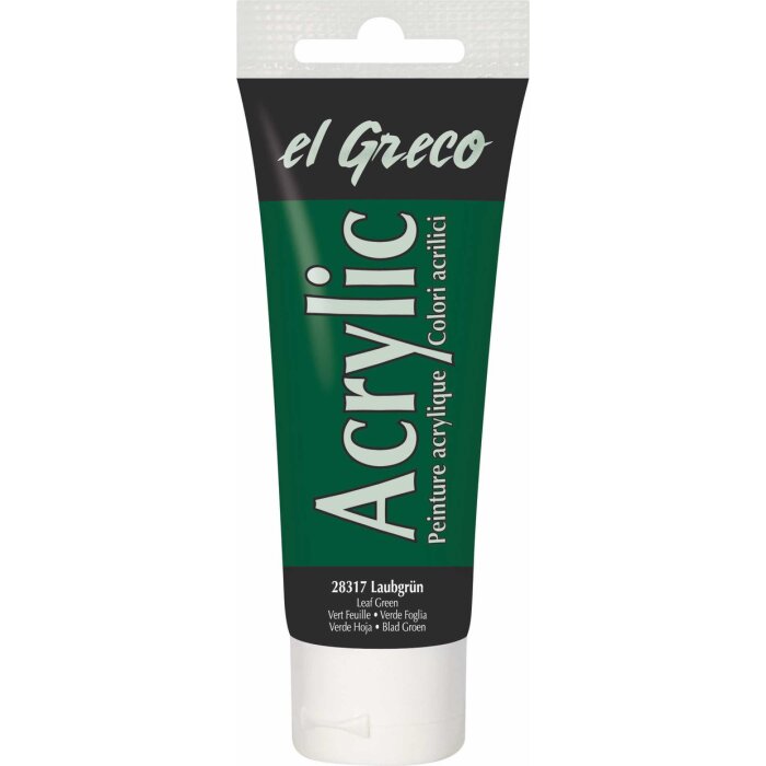 KREUL el Greco akrylová farba - listovozelená - 75 ml tuba
