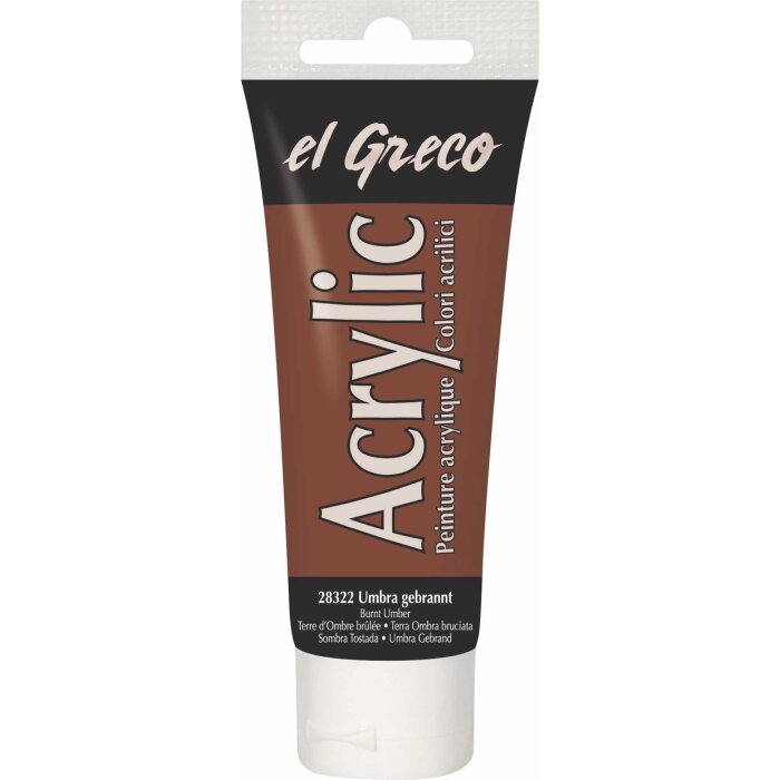 KREUL el Greco akrylová farba - pálená umbra - 75 ml tuba