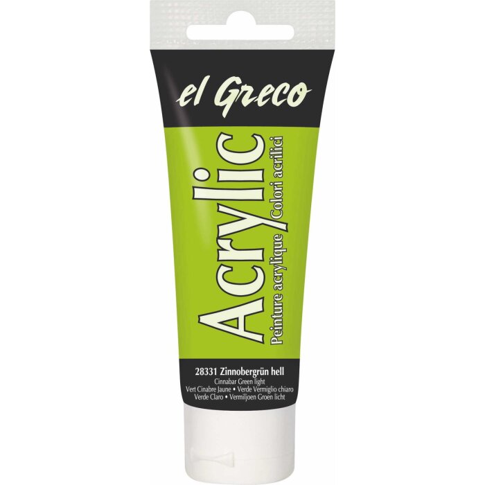KREUL el Greco akrylová farba - svetlá cinóberovozelená - 75 ml tuba