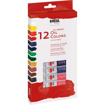 KREUL el Greco olejové farby - sada 12 x 12 ml - tuby