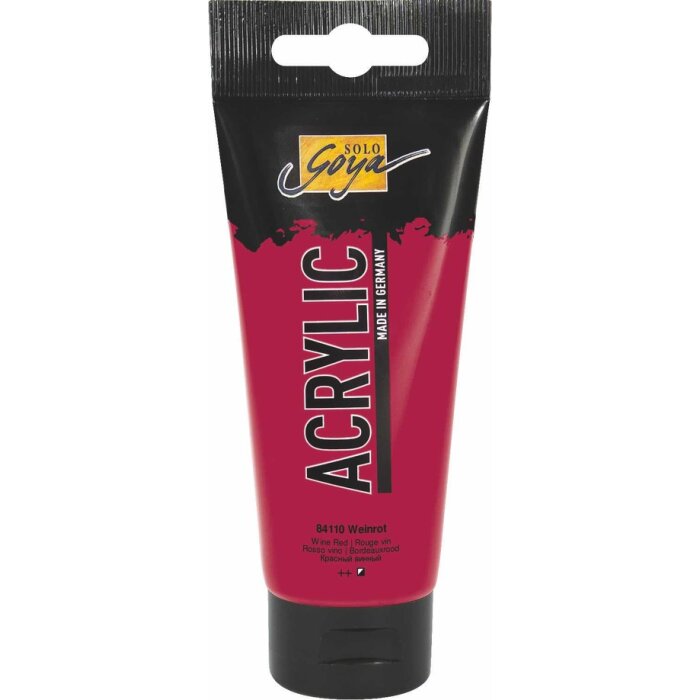 KREUL akrylová farba SOLO GOYA - 100 ml - v tube - vínovočervená
