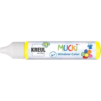 KREUL MUCKI farba na sklo - žltá - 29 ml