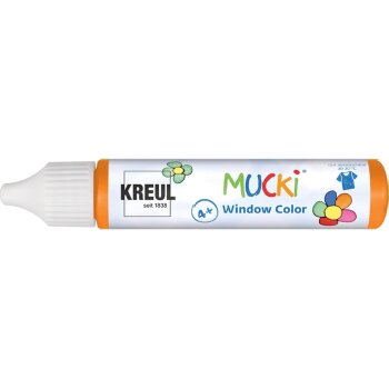 KREUL MUCKI farba na sklo - oranžová - 29 ml
