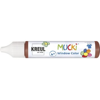 KREUL MUCKI farba na sklo - tmavohnedá - 29 ml