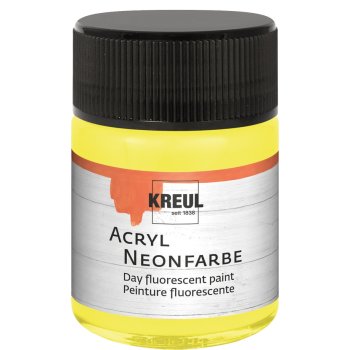 KREUL Acryl Neonfarbe Neongelb 50 ml