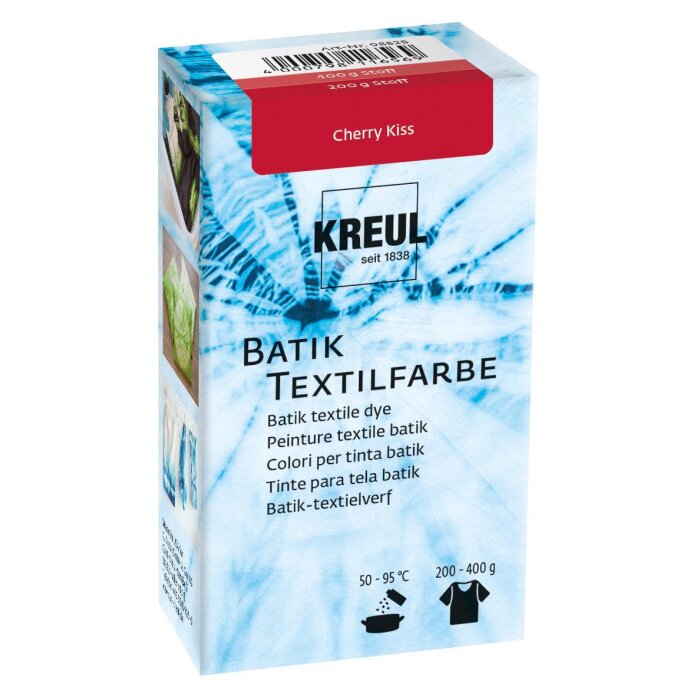 KREUL batikovacia farba na textil - Cherry Kiss / čerešňová - 70 g