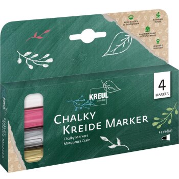 KREUL Chalky kriedové popisovače - 4 ks sada