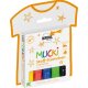 KREUL MUCKI Stoff-Sternchen Stoffmalstift 5er Set