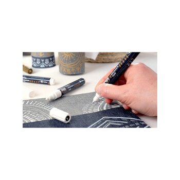 KREUL popisovač na textil Opak - tenký hrot - biely