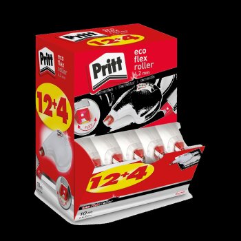 Pritt Korrekturroller Eco Flex, 16er Multipack