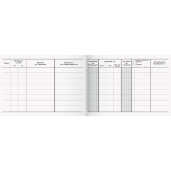 KÖNIG & EBHARDT Fahrtenbuch PKW, DIN A6, 40 Blatt