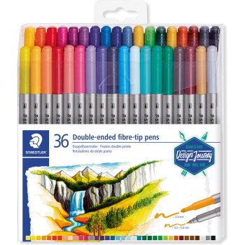STAEDTLER Doppel-Fasermaler Design Journey, 36er Etui
