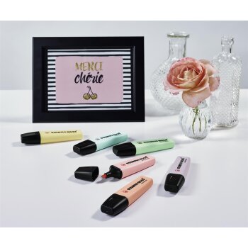 Textmarker - STABILO BOSS ORIGINAL Pastel - Einzelstift - pudriges Gelb