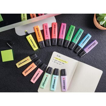 Textmarker - STABILO BOSS ORIGINAL - 8er Pack - mit 8 verschiedenen Farben
