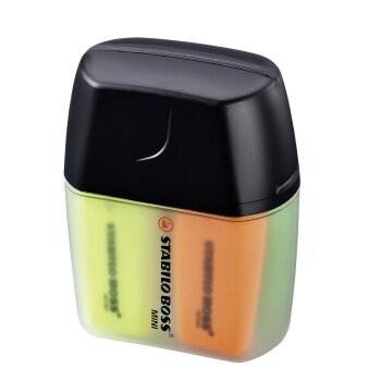 Textmarker - STABILO BOSS MINI - 4er Box - gelb, blau,...