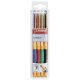 Tintenroller - STABILO pointVisco - 4er Pack - blau, rot, grün, schwarz