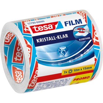 tesa Film-Set, kristall-klar, SPAR-PACK!, 15 mm x 10 m