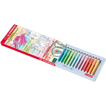 Textmarker - STABILO swing cool - 18er Tischset - mit 18...