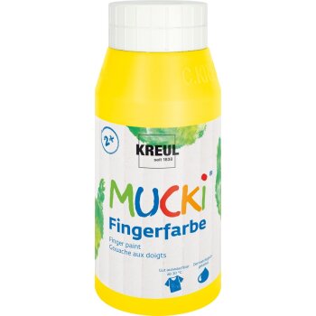 KREUL MUCKI Fingerfarbe Gelb 750 ml