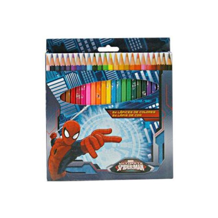 Buntstifte im Spider-Man Design 24er rund