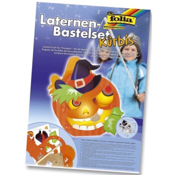 folia Laternen-Bastelset "Kürbis"