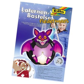 folia Laternen-Bastelset "Fledermaus"