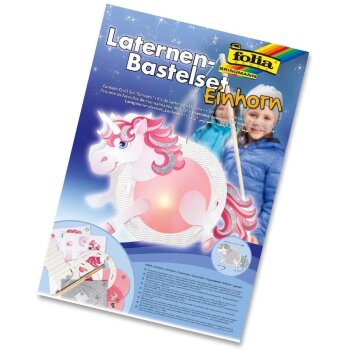folia Laternen-Bastelset "Einhorn"