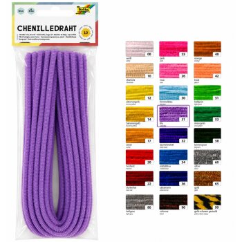 folia Chenilledraht (Pfeifenputzer), lila
