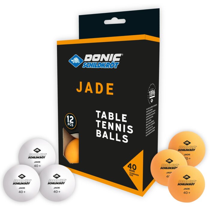 DONIC SCHILDKRÖT stolnotenisové loptičky Jade, balenie 12 ks, mix farieb