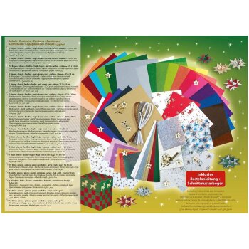 folia Bastelpapier-Koffer "Weihnachten II",...