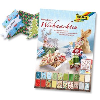 folia Motivkartonblock "Weihnachten III", 240 x...