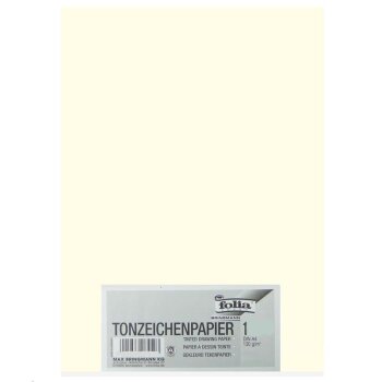 folia Tonpapier, DIN A4, 130 g/qm, perlweiß