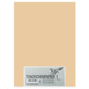 folia Tonpapier, DIN A4, 130 g/qm, chamois