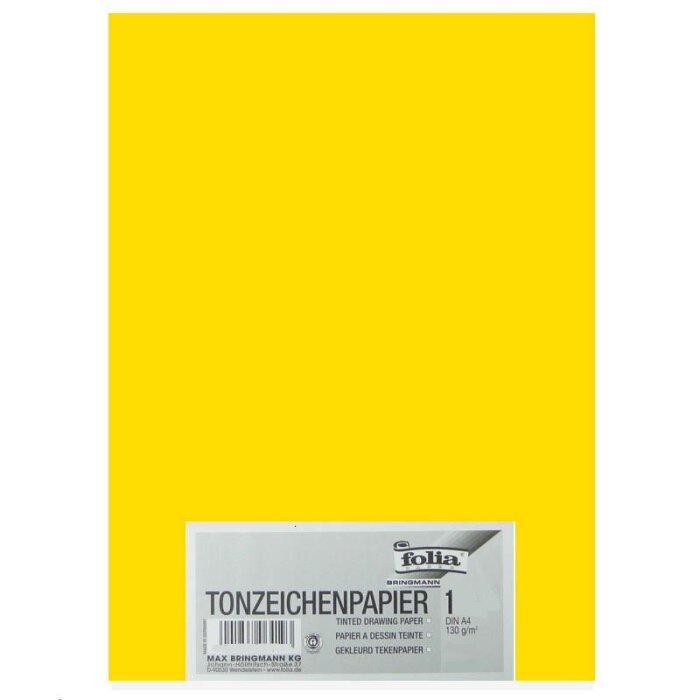 folia Tonpapier, DIN A4, 130 g/qm, bananengelb