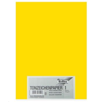 folia Tonpapier, DIN A4, 130 g/qm, bananengelb