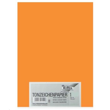 folia Tonpapier, DIN A4, 130 g/qm, ocker