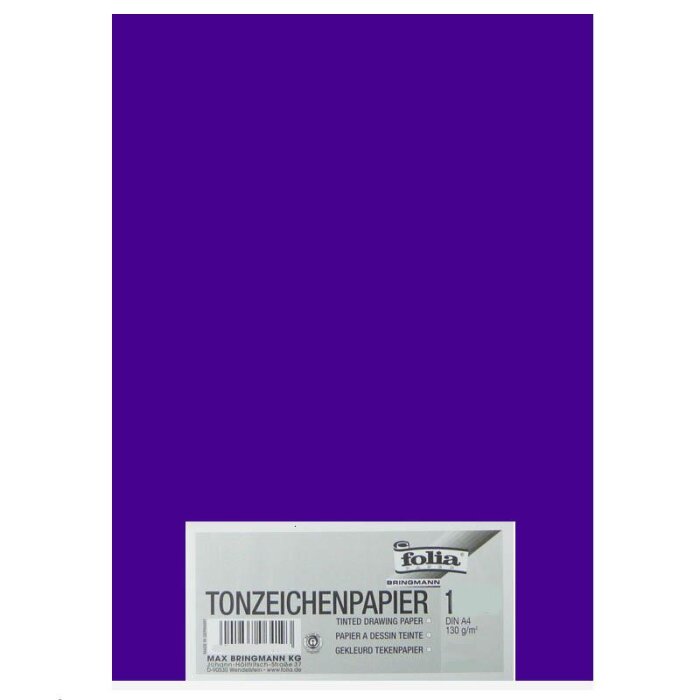folia Tonpapier, DIN A4, 130 g/qm, dunkelviolett