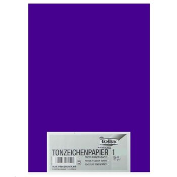 folia Tonpapier, DIN A4, 130 g/qm, dunkelviolett