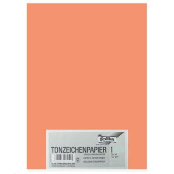 folia Tonpapier, DIN A4, 130 g/qm, lachs