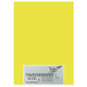 folia Tonpapier, DIN A4, 130 g/qm, limone