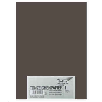 folia Tonpapier, DIN A4, 130 g/qm, dunkelbraun