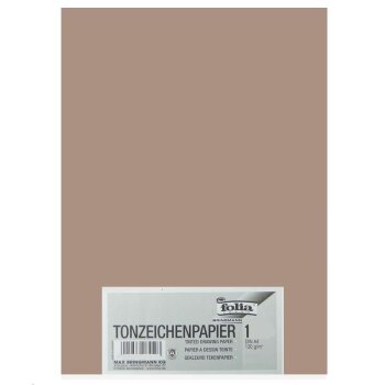 folia Tonpapier, DIN A4, 130 g/qm, cappuccino