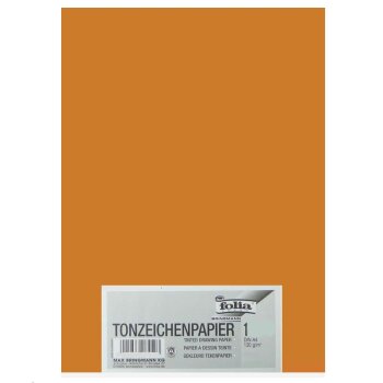 folia Tonpapier, DIN A4, 130 g/qm, terracotta